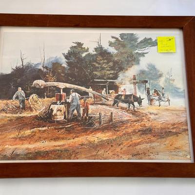 Makin’ up Syrup by Jack Deloney 349/500 framed 33x25.5