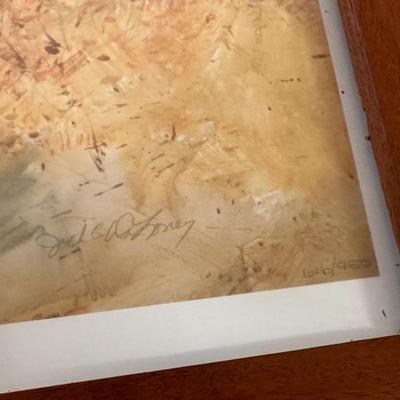 Plantation Cotton by Jack Deloney 616/950 framed 33x25.5
