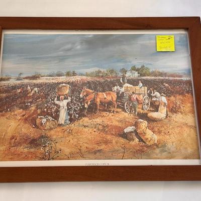 Plantation Cotton by Jack Deloney 616/950 framed 33x25.5