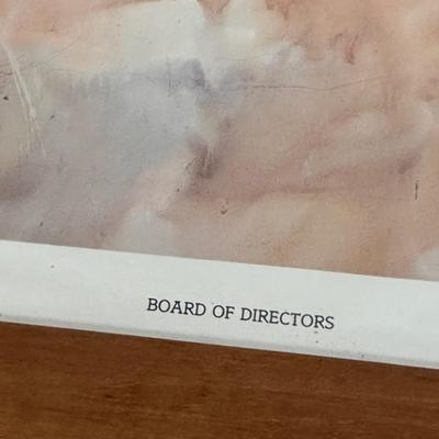 Board of Directors by Jack Deloney 197/500 framed 22x17.5