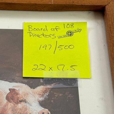 Board of Directors by Jack Deloney 197/500 framed 22x17.5