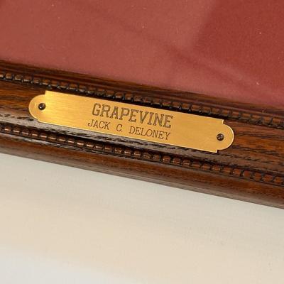 Grapevine by Jack Deloney 180/500 framed 15x15