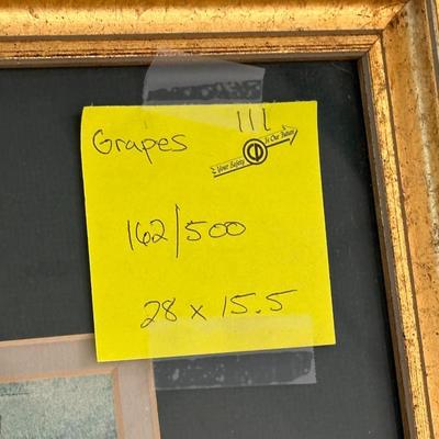 Grapes by Jack Deloney 162/500 framed 28x15.5