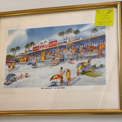 The Hangout by Carl Salter 304/500 unframed size 17x11