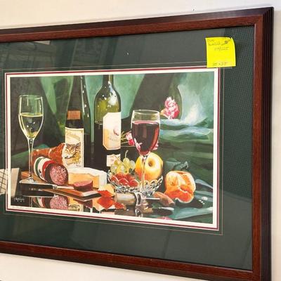 Chris Hartsfield Table Wine 179/225 framed 35x25