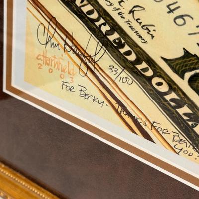 I have the time, If you have the money by Chris Hartsfield 33/100 framed