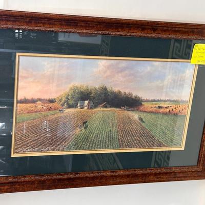 Harvest by Bill Burkett 67/500 framed 34x23