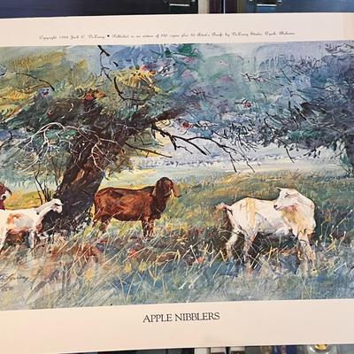 Apple Nibblers by Jack Deloney 441/950 unframed 18x14