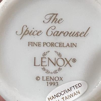 23 Lenox Carousel Spice Jars