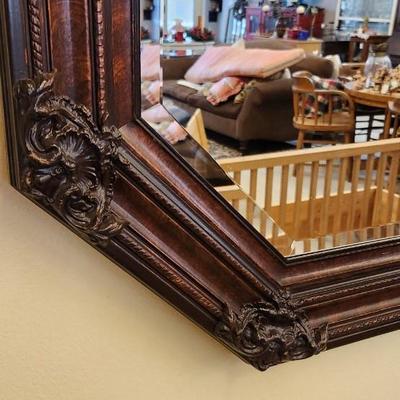 Sale Photo Thumbnail #310: Gorgeous beveled mirror. Can be hung either direction. This is not old.