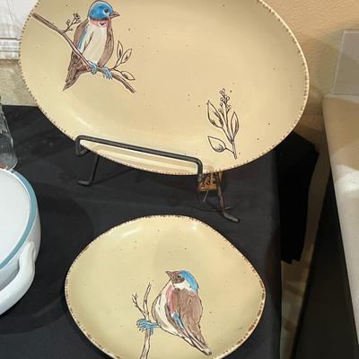 2 Bird Serving Trays