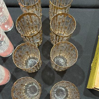 8 Imperial Glass Bamboo Tumblers