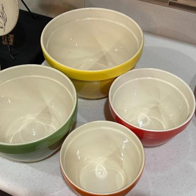 4 Piece Crate & Barrell Mixing Bowls