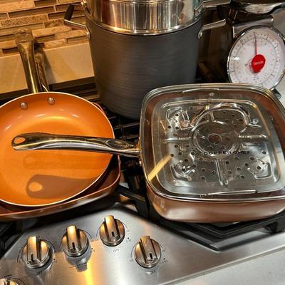 3 Copper Chef Pans