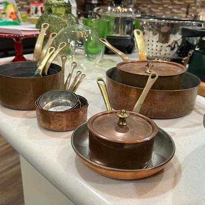 17 Pieces Copper Cookware