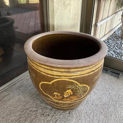 D673 Vintage Chinese Panda Design Jardiniere