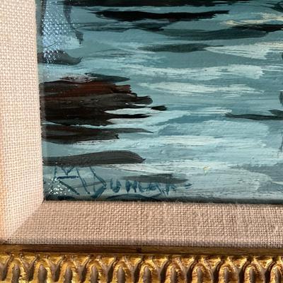 D674 Original Oil Painting on Canvas Marine by Scott M. Duncan