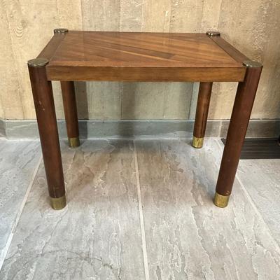 D678 Vintage Lane Brass Accents Table