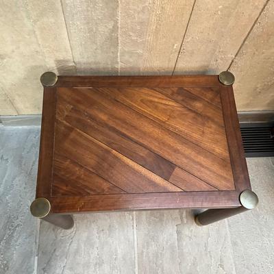 D678 Vintage Lane Brass Accents Table