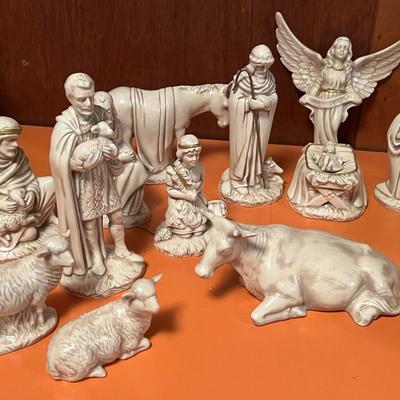 Vintage Nativity Scene Set