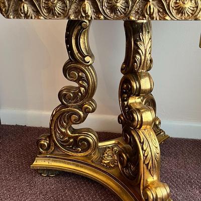 Gilded Ornate Side Table