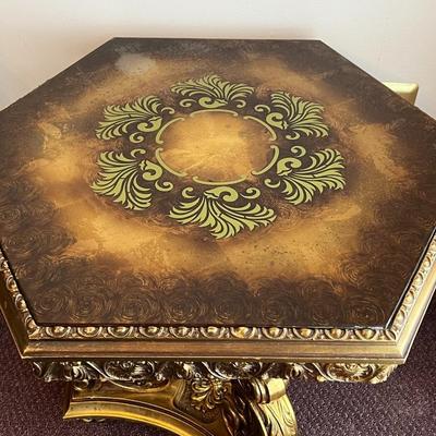 Gilded Ornate Side Table