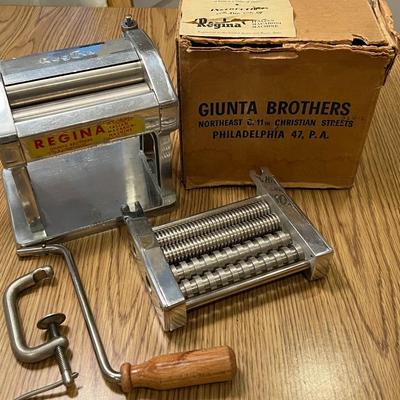 Vintage Regina Metal Pasta Maker- Made in Italy- With Box