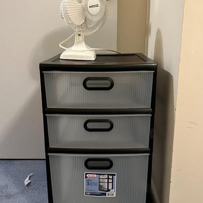 Plastic 3-Drawer Bin