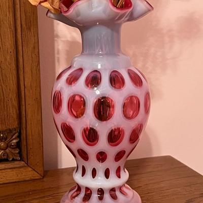Vaseline Glass Vase