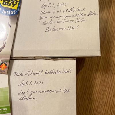 Baseball Collectibles Lot- Includes 2 Mike Schmidt 2003 Bobbleheads