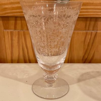 Vintage Etched Glasses