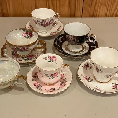 Assorted Tea Cups and Saucers Lot