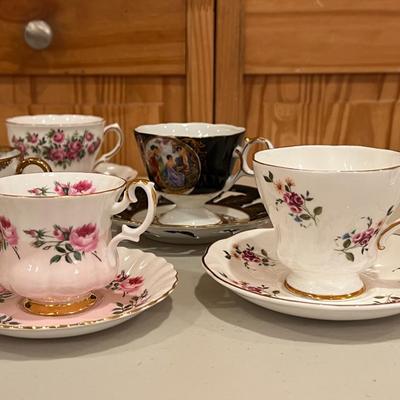 Assorted Tea Cups and Saucers Lot