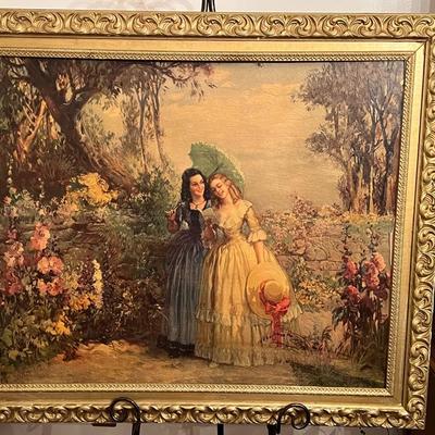 Artist Signed Large Framed Painting