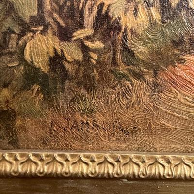 Artist Signed Large Framed Painting