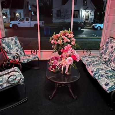 Metal Framed Patio Furniture Set