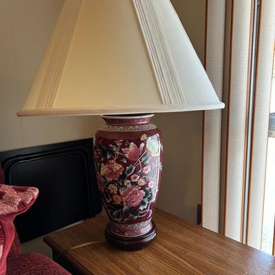 Floral Urn Style Lamp
