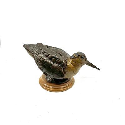 D694 David H. Turner Woodcock III Bronze Sculpture #4/75