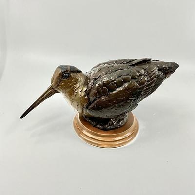 D694 David H. Turner Woodcock III Bronze Sculpture #4/75