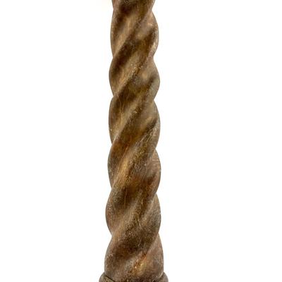 D699 Sarreid Marble Barley Twist Table Lamp