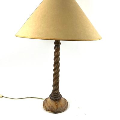 D699 Sarreid Marble Barley Twist Table Lamp