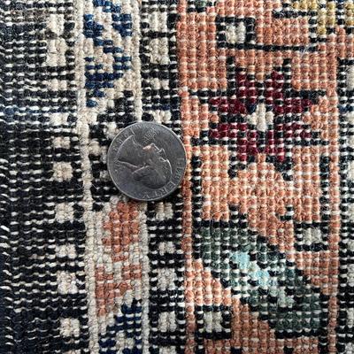LR706 Vintage Persian Octagon Medallion Tribal Motif Oriental Rug 10'10" x 6'8"