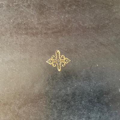 LR707 Vintage French Style Leather top Two Drawer Writing Desk