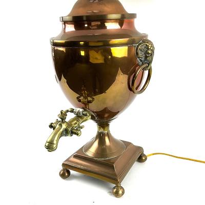 LR709 Antique Copper Samovar Lamp