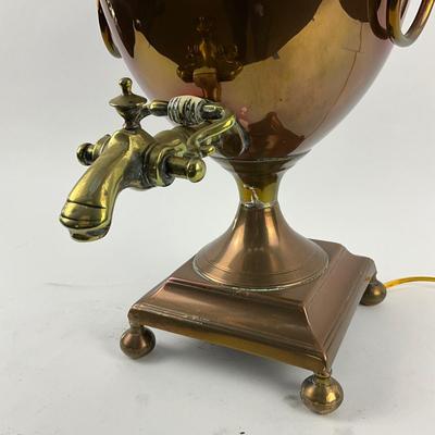 LR709 Antique Copper Samovar Lamp