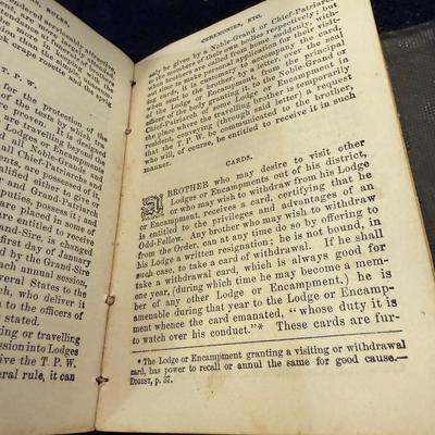 1869 Odd Fellowship book