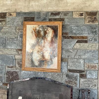 LR716 Original 1965 Nude Oil Painting by William Aiken