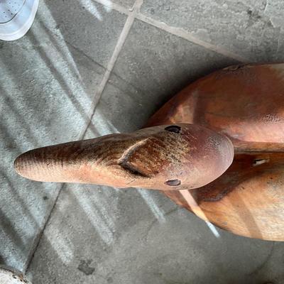LR719 Vintage Handcarved Red Cedar Wood from Sunnyside Farm Waterfowl Carving