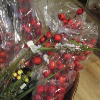 Artificial Flowers For Home Decor Or Crafting Lot G