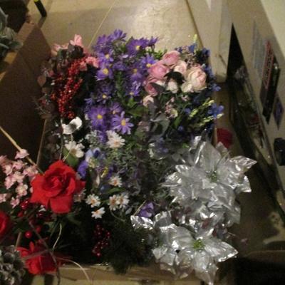 Artificial Flowers For Home Decor Or Crafting Lot I